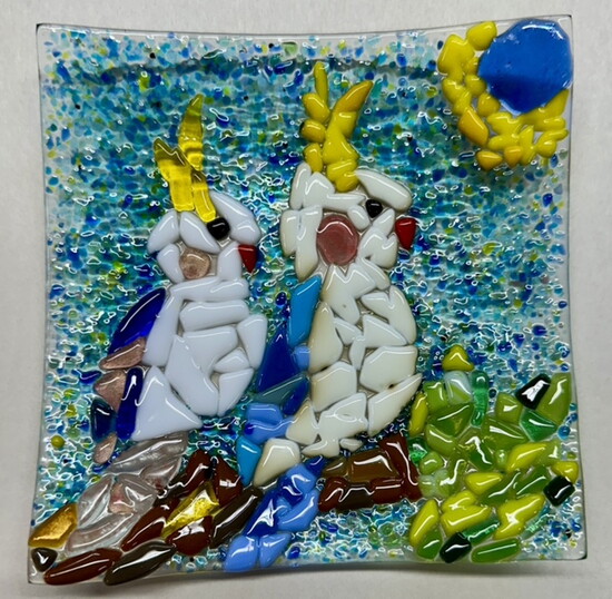 Glass art created at The Glass Palette. Photo courtesy of The Glass Palette. 