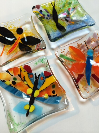 Glass art created at The Glass Palette. Photo courtesy of The Glass Palette. 