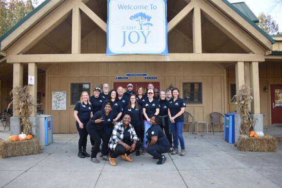 Leadership 21’s Class of 2023 at their kick-off retreat at Camp Joy.