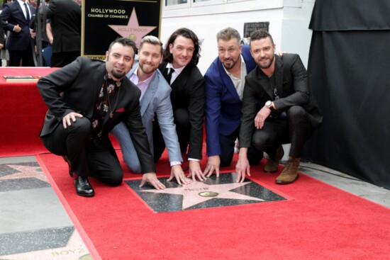 NSYNC getting their star on the Hollywood Walk of Fame in 2018/Photo by: Kathy Hutchins/Shutterstock