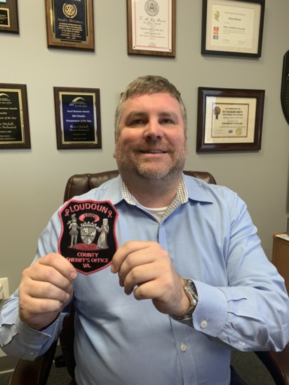 Shawn Helped the Loudoun Sheriff's Office Roll out a Pink Patch to Fight Breast Cancer