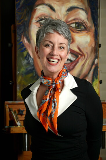 Orange and Blue/Green Printed Silky Bandana Scarf- Elitaire Boutique