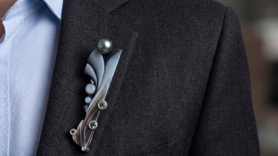 Men;s jewelry lapel broach