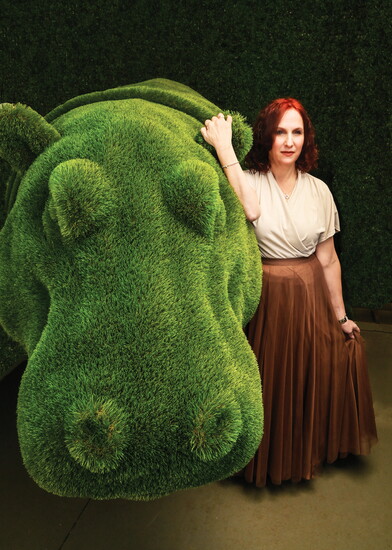 Sheila Denstaedt serves garden glam with the charming foliage Fiona