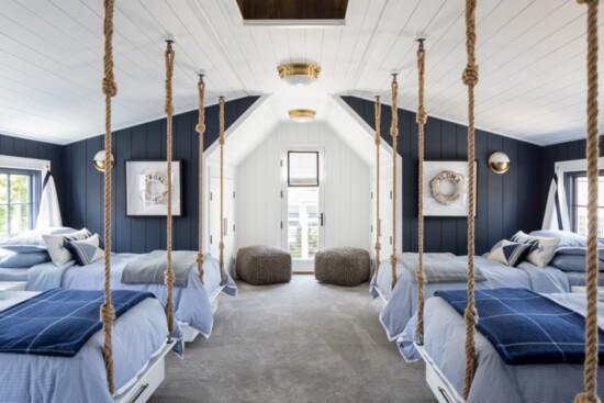 Bunk rooms extend guest options.