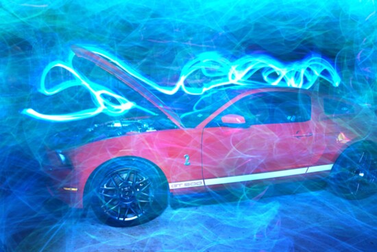 A light painting photograph by Ann T. Green
