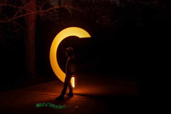 A light painting photograph by Robin Van Pelt 