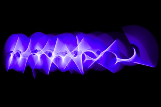 A graffiti style light painting formation by Robin Van Pelt