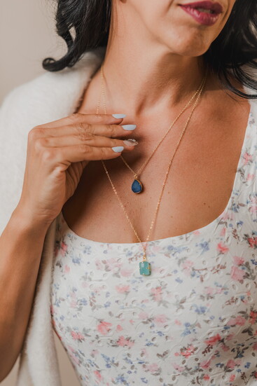 Howard’s Gold multi-strand gem necklace (Kloth)