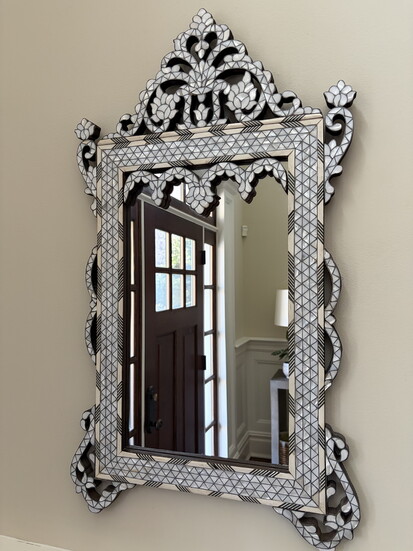 Carly's mirror from Morocco. 