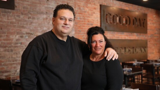 Tony and Maria Prifitera inside their restaurant. 