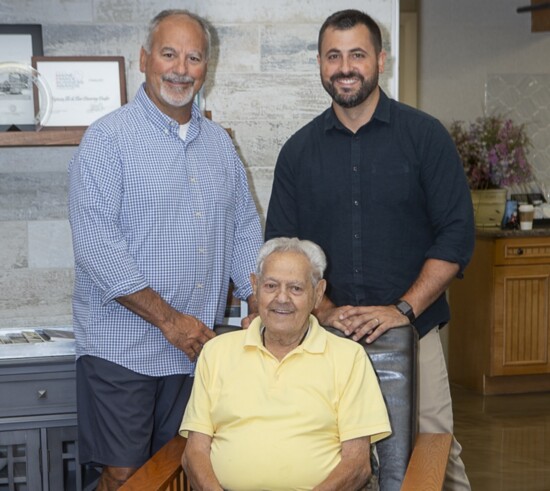Three generations of Capozza company presidents
