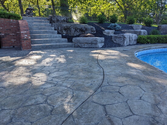 Before: Pool deck