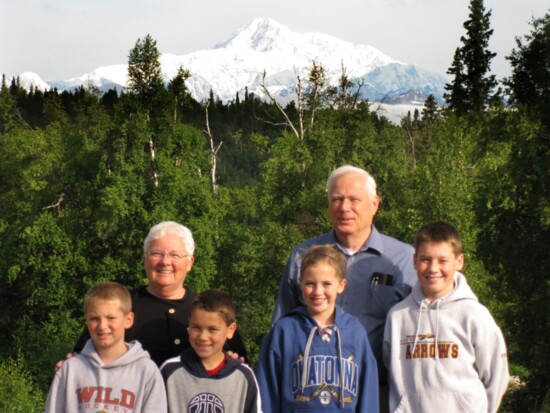2008 "Cousins Camp”. Joey (9), Miles (10), Emma (11), Morgan (12) with grandparents Jo Ann and Don Vodegel 