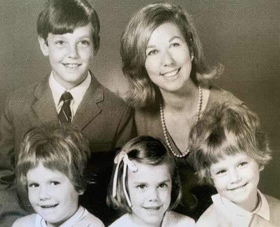 Janie May Campbell Clayton with kids John, Laura, Amy and Natalie