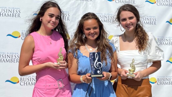2022 Winners: 3rd place- Luiza Salazar (OB), 1st place-Maura Hawkins (GS), and 2nd place-Victoria Holley (Foley)