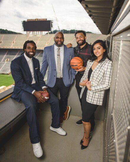 From left to right: Derrick Furlow, Jr., Fred White, Chris Lofton, and Mital Patel