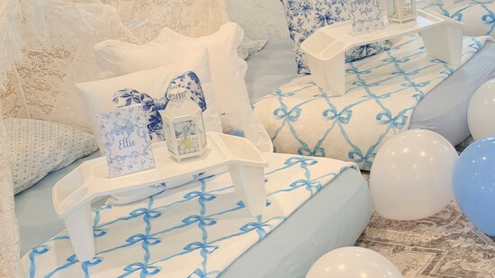 Personalized teepees, thoughtful details and playful themes make every sleepover feel unforgettable.