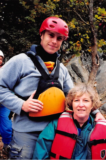 Miles when he was younger with his mom, Laveda
