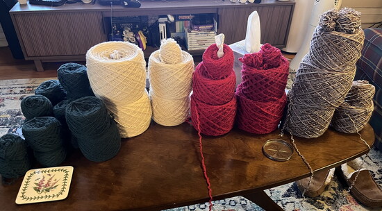Yarn from old sweaters