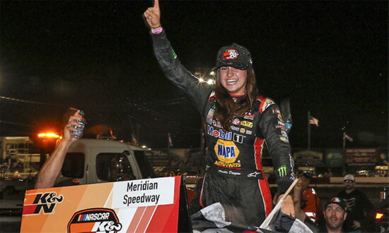 Hallie Deegan wins Nascar race