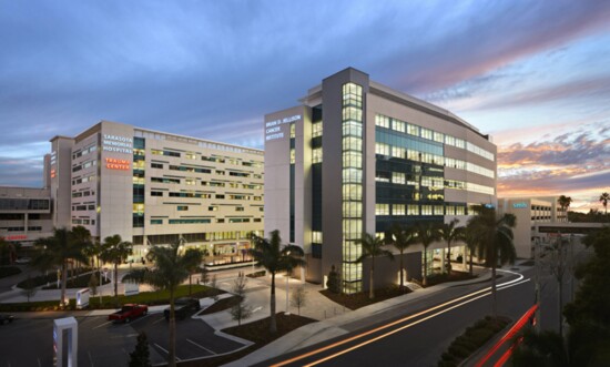 A view of the Brian D. Jellison Cancer Institute at Sarasota Memorial Health Care System 