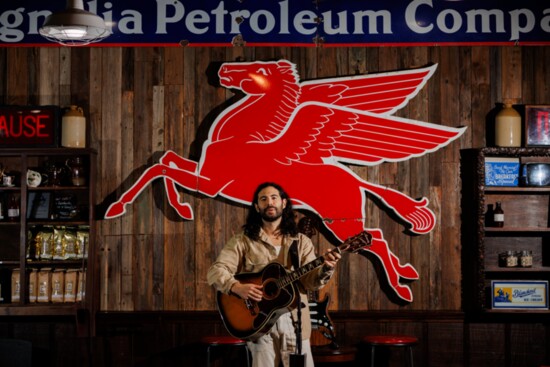 Look for his shows in and around Austin. 