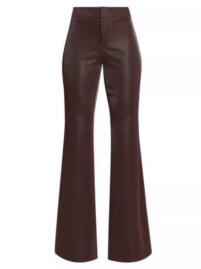 Alice + Olivia Andrew Faux Leather Bootcut Pants