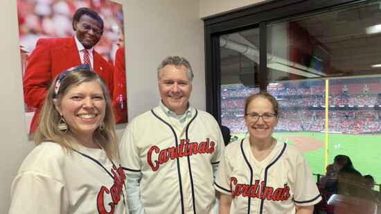 Katie, Dr. Bailey and Laura Ortmann, M.S., CCC-A, Audiologist