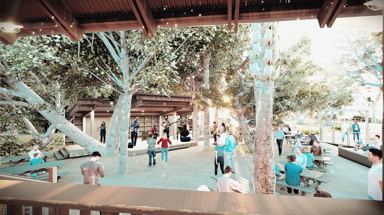 Snook Haven’s new casual, concession-style dining area will feature covered outdoor seating.