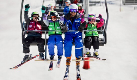 Ski School lesson at Wilmot Mountain.