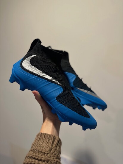 Custom cleats made for the Carolina Panthers