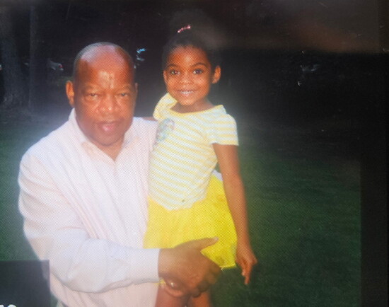 Young Laryn with John Lewis