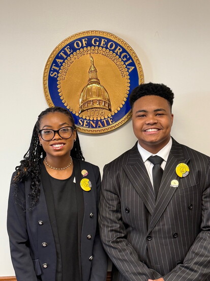 Student leaders Laryn Russell & Colby Gallow
