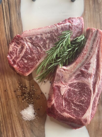 Local Steaks - Ransom's raises their own Japanese Wagyu and American Wagyu beef.