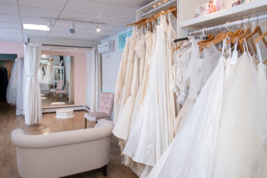 The Wedding Dress in Portland has a large selection of bridal gowns. 