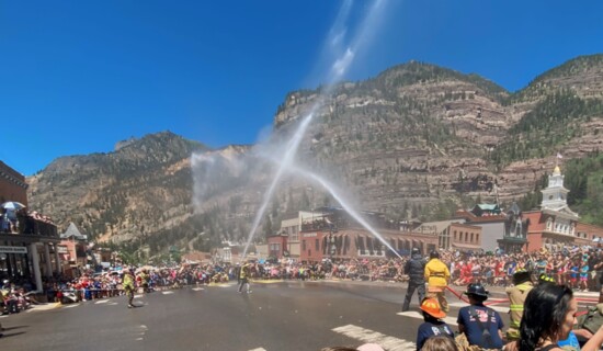 Volunteer Fire Department Water Fights on the 4th of July