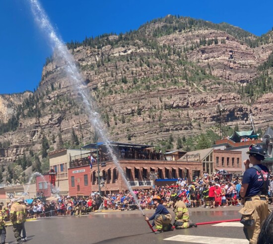 Volunteer Fire Department Water Fights on the 4th of July