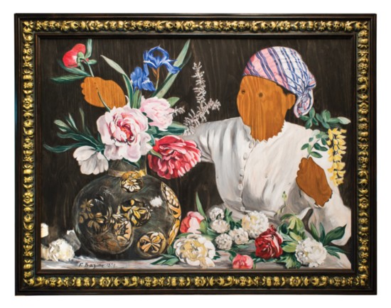 Bazille's Muse with Peonies