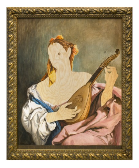 Tiepolo's Muse with a Mandolin (altered)