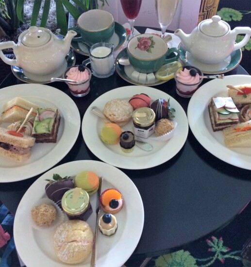 Formal afternoon tea is a tradition at the Grand Hotel.