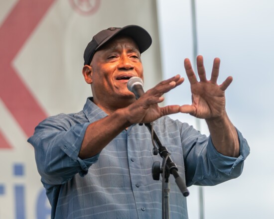 Billy Gaines performs "There Will Come A Day" at the 2022 Hendersonville Freedom Festival.