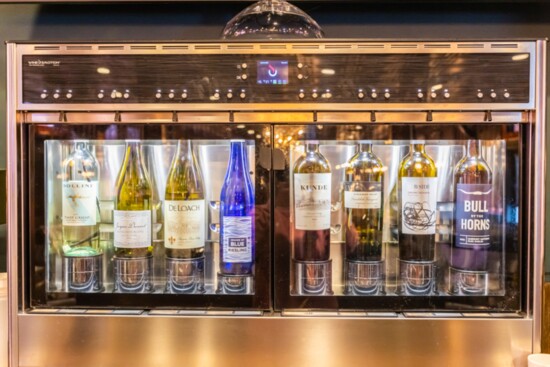 The full bar has a wide selection of offerings.
