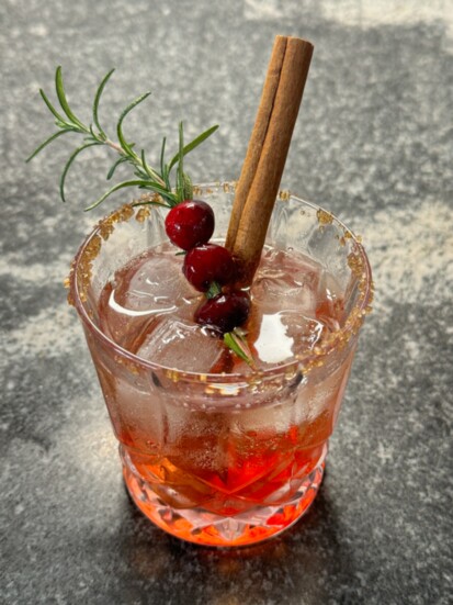 Cranberry Ginger Sparkler. Photo Credit: James Lisowski. 