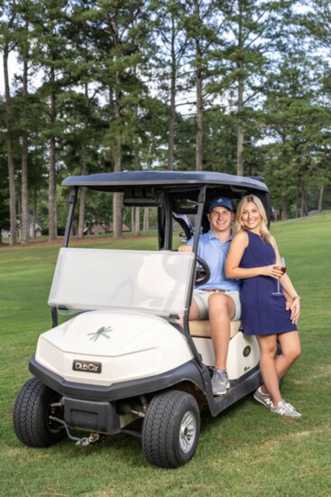 Tucker Hughes and Abby Gurley in perfect style for golf