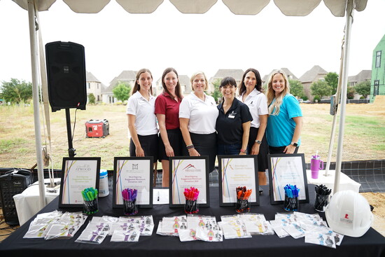 The St. Jude team sharing information on all of the children benefiting from the Carillon Parc project.