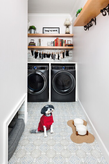 Multi purpose laundry room for all family members 