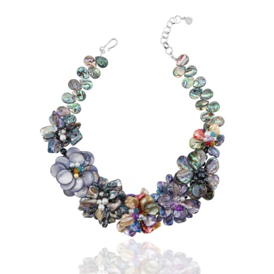 WISTERIA SEMI-PRECIOUS NECKLACE – ABALONE $274