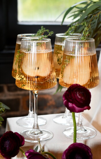 Pear and Elderflower Prosecco Punch