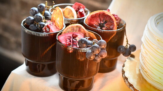 Pomegranate Blood Orange Prosecco Punch